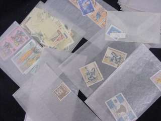 WORLDWIDE COLLECTION MANY STAMPS UNCHECKED GLASSINES EARLY MID++ 