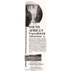   Print Ad 1932 South Africa Victoria Falls American Express Books