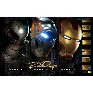  Iron Man 16x24 Autographed Trilogy Poster