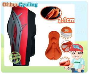 New Cycling shorts with gel pads F109 RED  