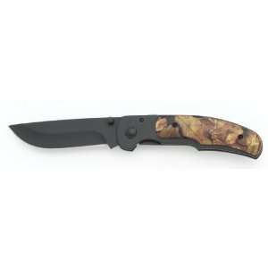  Maxam Camouflage Handle Liner Lock knife Sports 