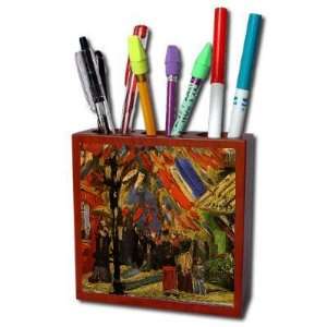  14 July in Paris By Vincent Van Gogh Pencil Holder Office 