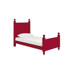  Twin Low Post Cottage Panel Bed my Haven chili Pep 