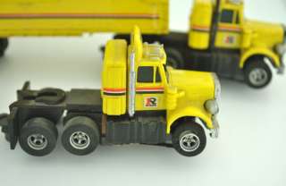 AFX Ryder Truck Lot 2 Truck Cabs and Ryder Truck Trailer HO Slot Cars 