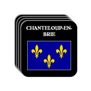 Ile de France   CHANTELOUP EN BRIE Set of 4 Mini Mousepad Coasters