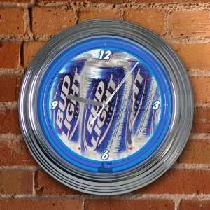   15 Official Anheuser Busch Bud Light Beer Neon Clock: Home & Kitchen