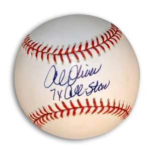 Al Oliver Autographed Ball   with 7X All Star Inscription 