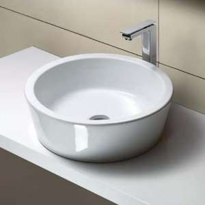  GSI MSF5411 Round White Ceramic Vessel Bathroom Sink 