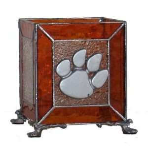    Clemson Tigers Stained Glass Tealight Holder: Sports & Outdoors