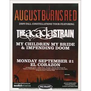  August Burns Red   Posters   Limited Concert Promo