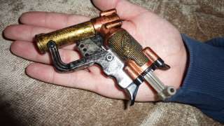 MODIFIED STEAMPUNK NERF mini Gun fires STEFANS fits in palm pump 
