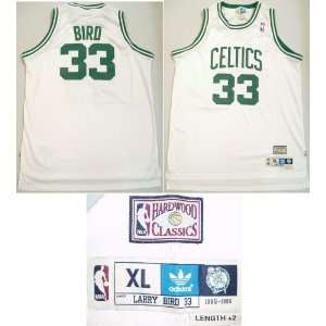    Larry Bird Adidas Celtics White Swingman Jersey
