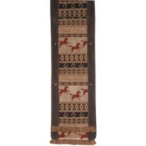    Clovis Table Runner with Studs and Brush Fringe: Home & Kitchen