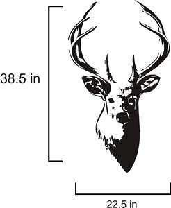Buck Deer Head Hunting Vinyl Wall Decal *25 Colors*  