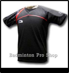 New Li Ning Mens Badminton Lin Dan Black Shirt 9310  