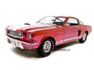 1966 SHELBY COBRA GT350 RED CHROME 1:18 DIECAST MODEL  