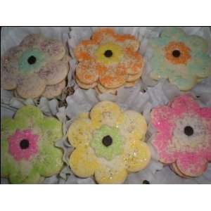 Homemade Flower Power Gourmet Sugar Cookie Gift  Grocery 