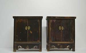Pair Chinese Antique Small Wooden Side Table MAR18 03  