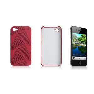  Gino Red Anti Slip Dot Hard Plastic Back Cover for iPhone 