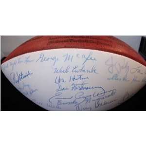  1983 NFL Hall of Fame Enshrinement Multi Signed Football 
