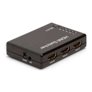 5x1 5 Port HDMI 1.3 Switch Switcher Selector w/ Remote  