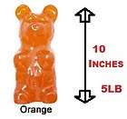 Worlds Largest Gummy Bear Giant 5 Pounds 10 Inches tall Orange