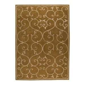  Rugs Wrought Iron Scroll 5 6 x 7 10 olive green Area Rug: Home