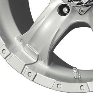 New 15X8 5 127 Mb Chaos 5 Lug Silver Machined Wheel/Rim