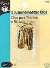 Dritz Mitten/ Suspender Clips   Gold   2ct