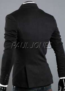   Mens Casual Slim Fit Suit Sport Coat Blazer Jacket 4Size XS S M L