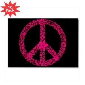   Rectangle Magnet (10 Pack) Flowered Peace Symbol PBB: Everything Else