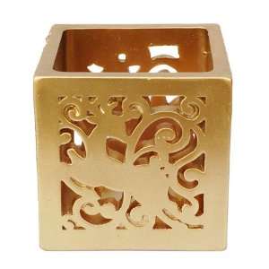   Gold Dazzle Tealight Luminary Candle Holder: Home Improvement