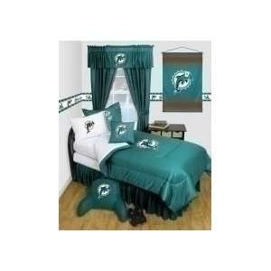  Miami Dolphins Comforter (Locker Room Series) Sports 