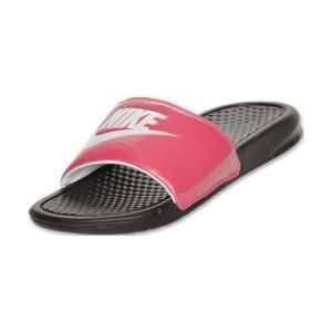  Nike 343881 Womens Benassi JDI Slide   Pink/White Sports 