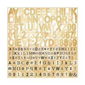 Advantus Paper Girl Chipboard Alphabet Eclectic; 3 Items/Order  