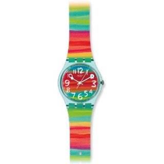 Swatch Womens GS124 Quartz Rainbow Dial Plastic Watch