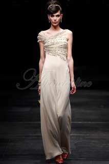   Womens Rhinestone Formal Cocktail Prom Long Dress Evening Gown  