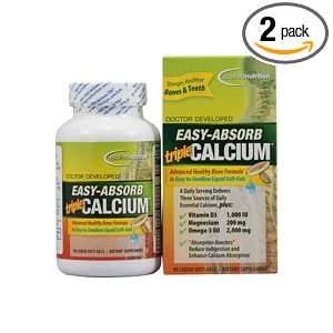   Nutrition Easy Absorb Triple Calcium, 90 Liquid Soft Gels (Pack of 2