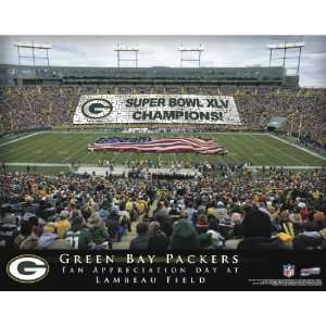  Green Bay Packers Champions Stadium Print   Superbowl XLV 
