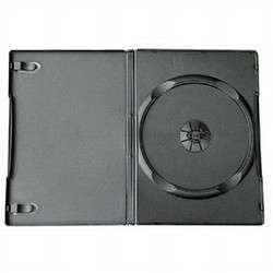 20 BLACK SINGLE DVD CASE 14MM STANDARD MOVIE BOX CASES  
