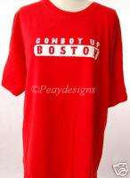 Boston Red Sox COWBOY UP Red Baseball Sports Tshirt Sz XL  