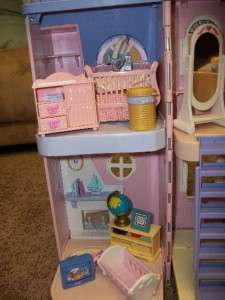   Loving Family Doll House Furniture People Pets 66 pc. Musical Crib