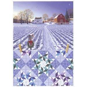 Rebecca Barker The Wreath Quiltscapes Christmas Holiday Set of 6 Cards 