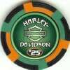 color HARLEY DAVIDSON EAGLES poker chip sample set  