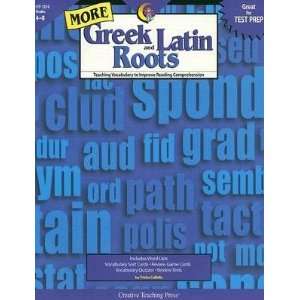   Reading Comprehension [MORE GREEK LATIN ROOTS GR]  N/A  Books