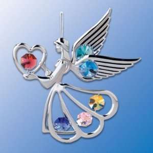  Multicolor Swarovski Crystal Angel & Heart Christmas 