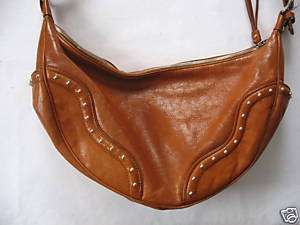 Michael Kors Rust Leather Silver Studs Handbag  