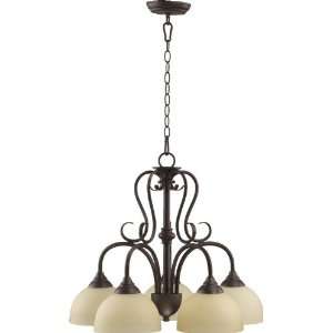 Powell Family 22 Toasted Sienna Chandelier 6408 5 44