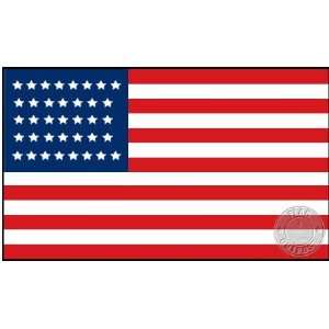  37 Star American Flag 6 x 10 Nylon Flag Patio, Lawn 