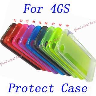 Clear Color TPU Gel Hard Case Cover Protector Case for Iphone 4S 4GS 